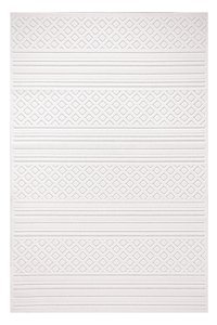 Alpina Home Dolce Krem 7 mm Polyester Yıkanabilir İnce Kaymaz Jüt Taban Dikdörtgen Makine Dokuma Salon Halısı 140x200 cm
