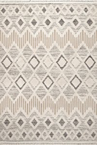 Kreasyon Halı Sohome 1394 Bej 17 mm Akrilik Antialerjenik Yıkanabilir Kalın Kaymaz Pamuk Taban Dikdörtgen Makine Dokuma Salon Halısı 120x180 cm