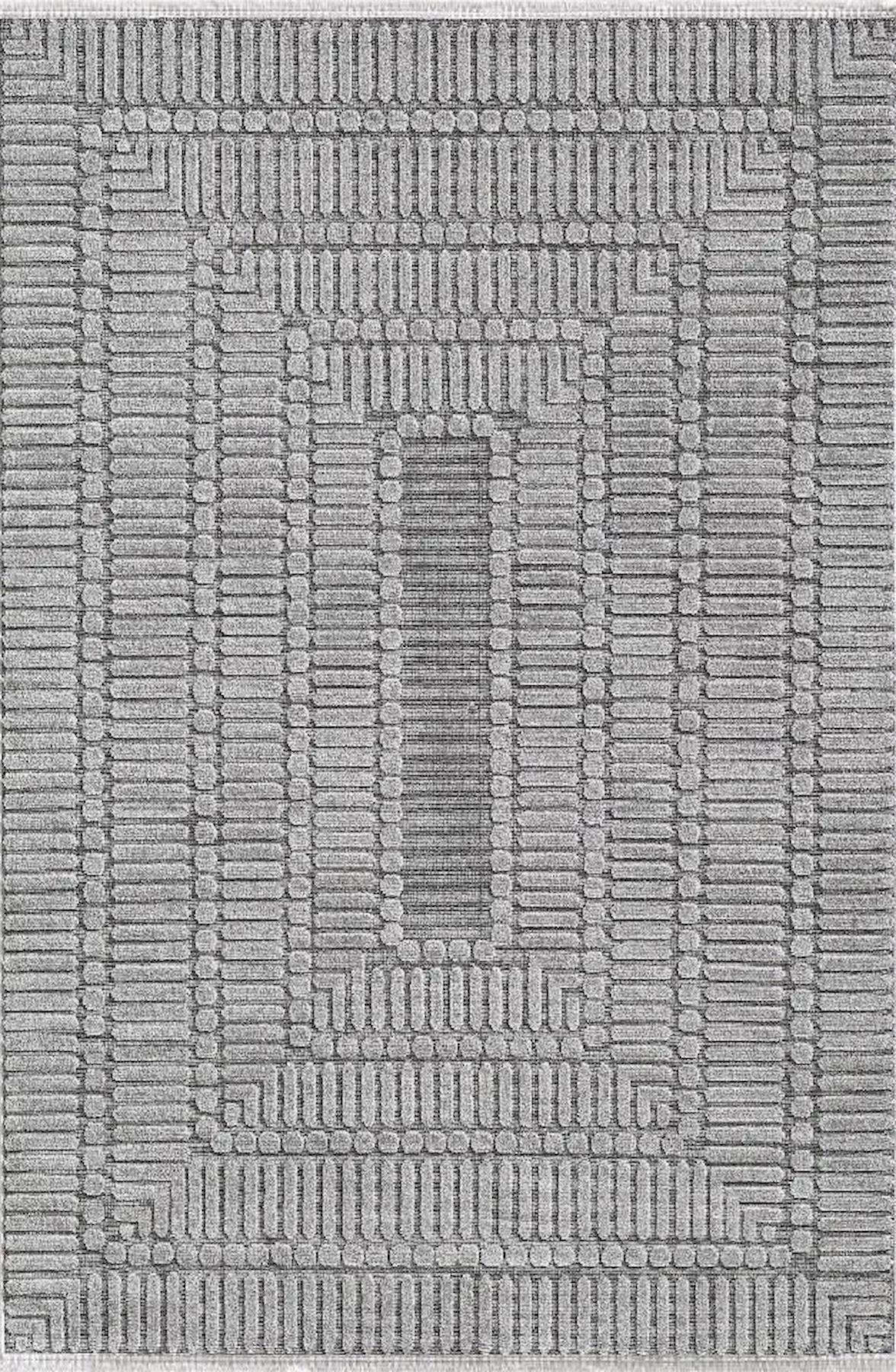 Pierre Cardin Greyna GN01B Gri 0.8 mm Akrilik Antibakteriyel Yıkanabilir İnce Kaymaz Dikdörtgen Makine Dokuma Salon Halısı 100x200 cm
