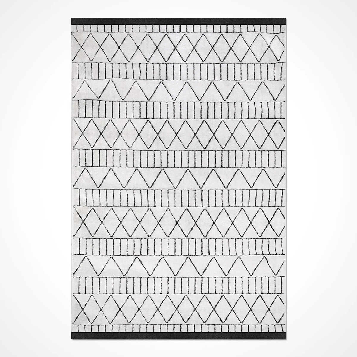 Crea Halı Verono 8794BYK Krem 8 mm Polyester Toz Tutmaz Yıkanabilir Orta Dikdörtgen Makine Dokuma Salon Halısı 80x150 cm