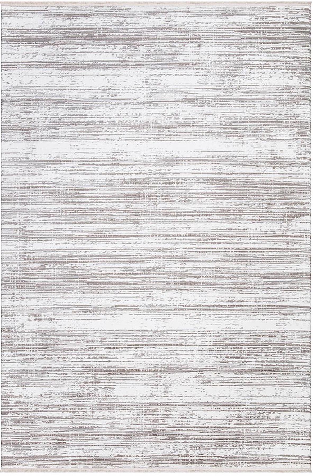 İpek Mekik Halı Gordion 16103 Krem 8 mm Polyester Toz Tutmaz Yıkanabilir Orta Kaymaz Pamuk Taban Dikdörtgen Makine Dokuma Antre-Çocuk Odası-Salon-Yatak Odası Halısı 80x150 cm