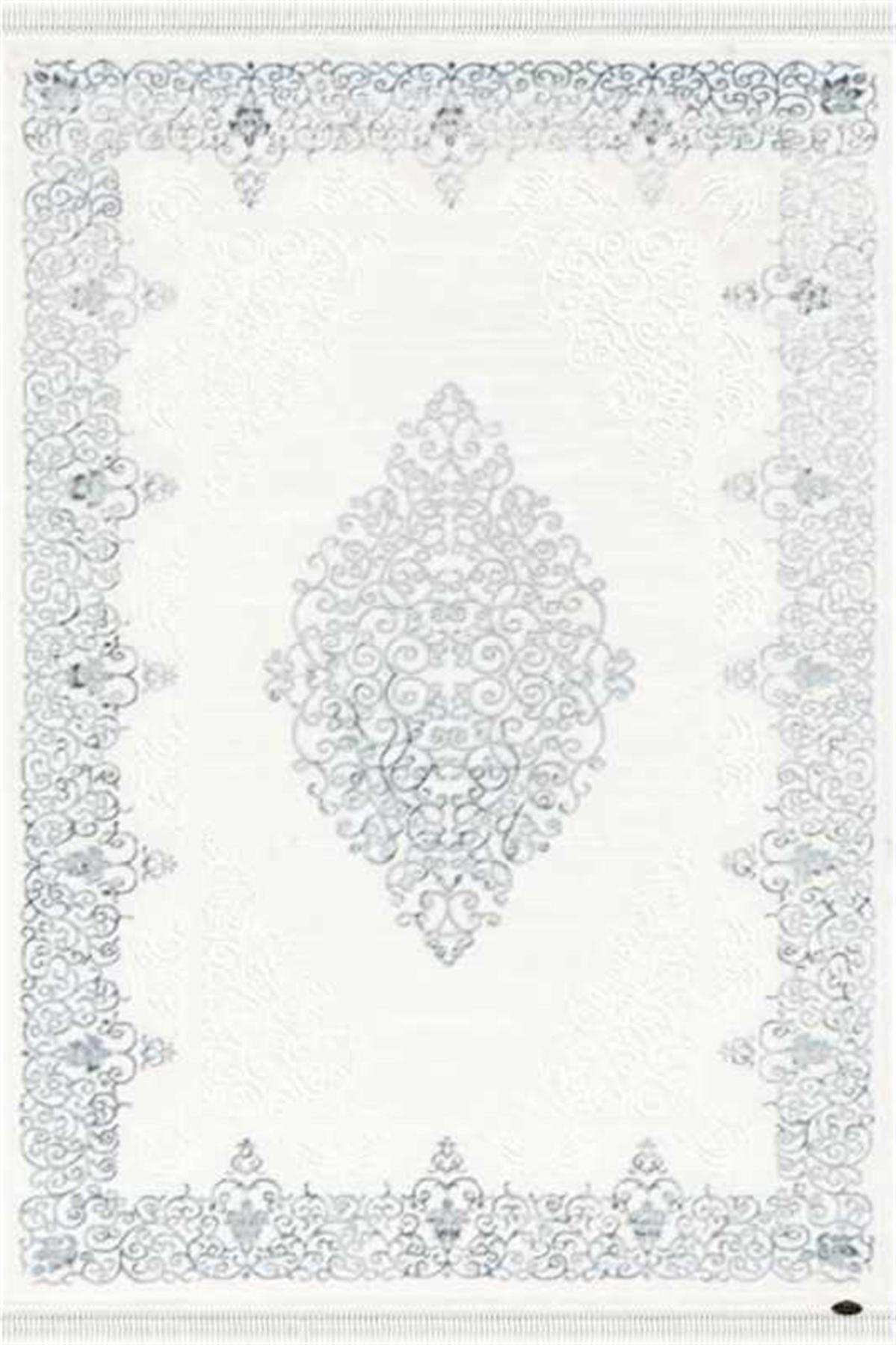 Dinarsu Gold GD001 Krem 12 mm Akrilik Silinebilir Yıkanabilir Orta Kaymaz Dikdörtgen Makine Dokuma Salon Halısı 160x300 cm