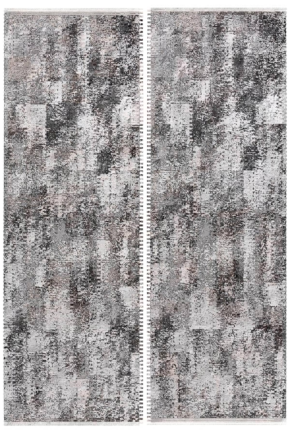 Sanat Halı Oasis 1871 Çok Renkli 7 mm Pamuk Antibakteriyel Yıkanabilir Kalın Kaymaz Lateks Taban Dikdörtgen Makine Dokuma Salon Halısı 160x230 cm