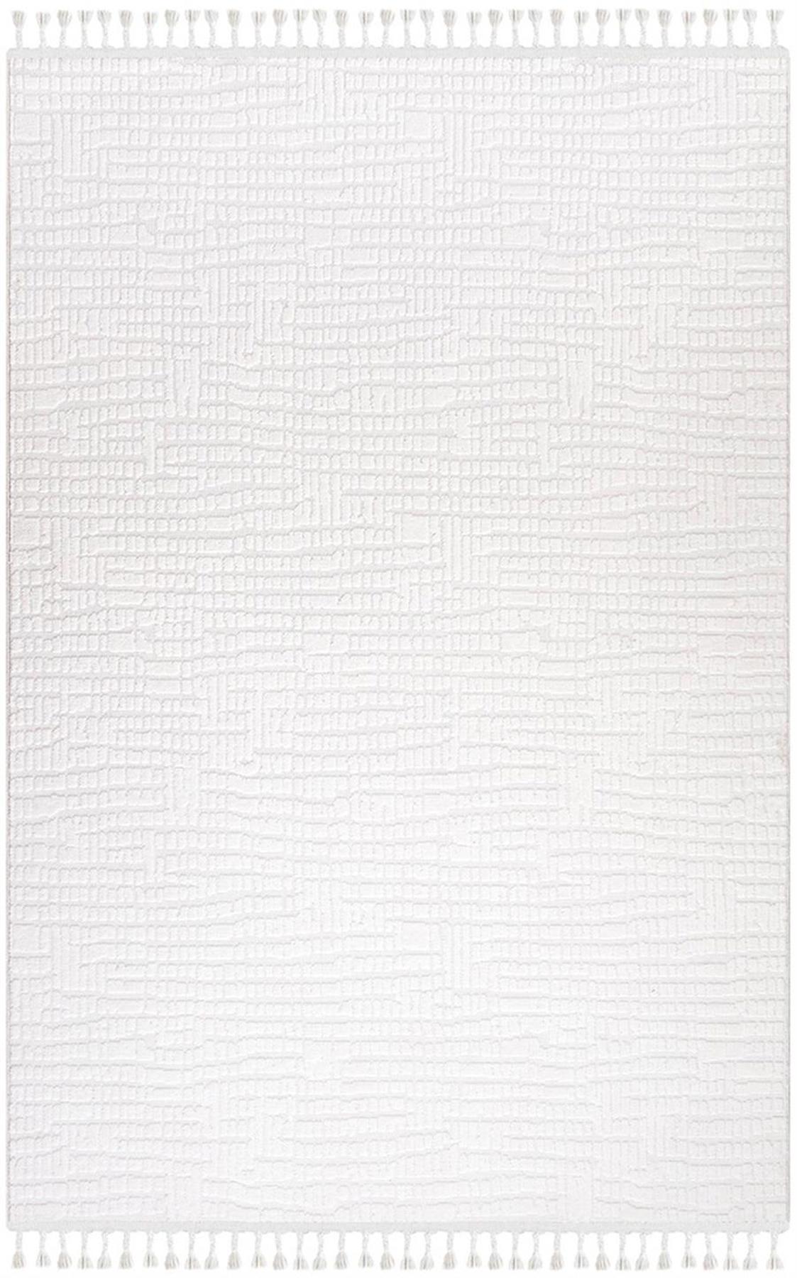 İpek Mekik Halı Lupin 18551 Gri 10 mm Polyester Yıkanabilir Orta Kaymaz Pamuk Taban Dikdörtgen Antre-Çocuk Odası-Salon-Yatak Odası Halısı 120x180 cm