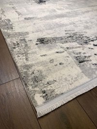 İlhanın Halıları Krem 15 mm Akrilik Yıkanabilir Kalın Kaymaz Taban Dikdörtgen Makine Dokuma Salon Halısı 80x300 cm