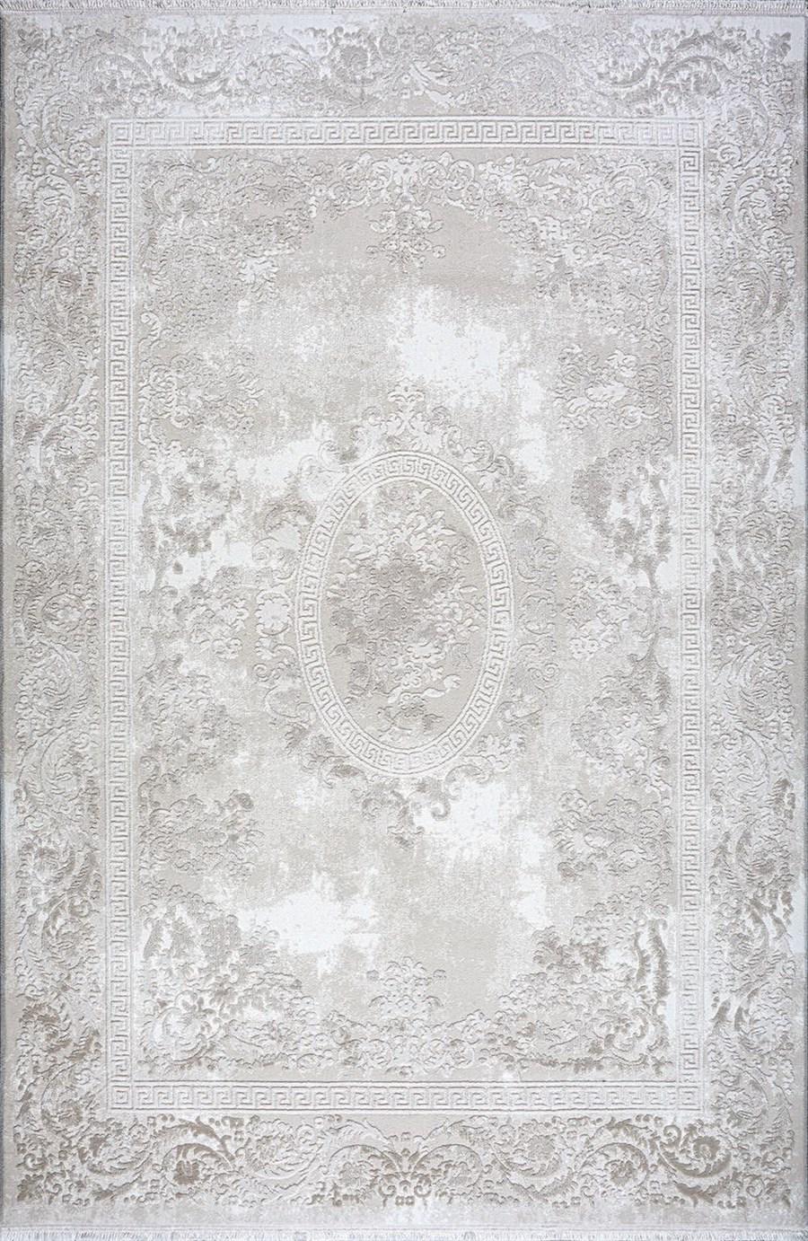 Kreasyon Halı Elkenz 7566 Bej 12 mm Akrilik Yalıtıma Yardımcı Yıkanabilir İnce Kaymaz Pamuk Taban Dikdörtgen Makine Dokuma Salon Halısı 180x300 cm