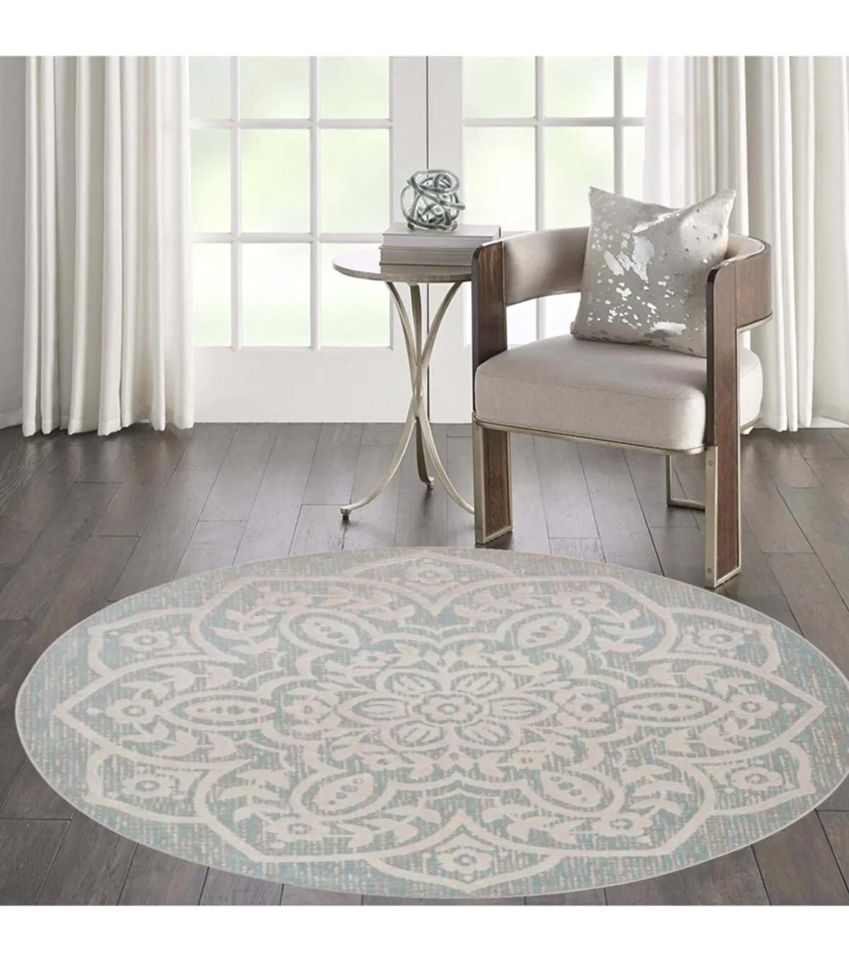 Rovigo Home RVG7050 Gri 8 mm Polyester Antibakteriyel-Leke Tutmaz-Toz Tutmaz Yıkanabilir İnce Kaymaz Dot Taban Yuvarlak Makine Dokuma Salon Halısı 200x300 cm