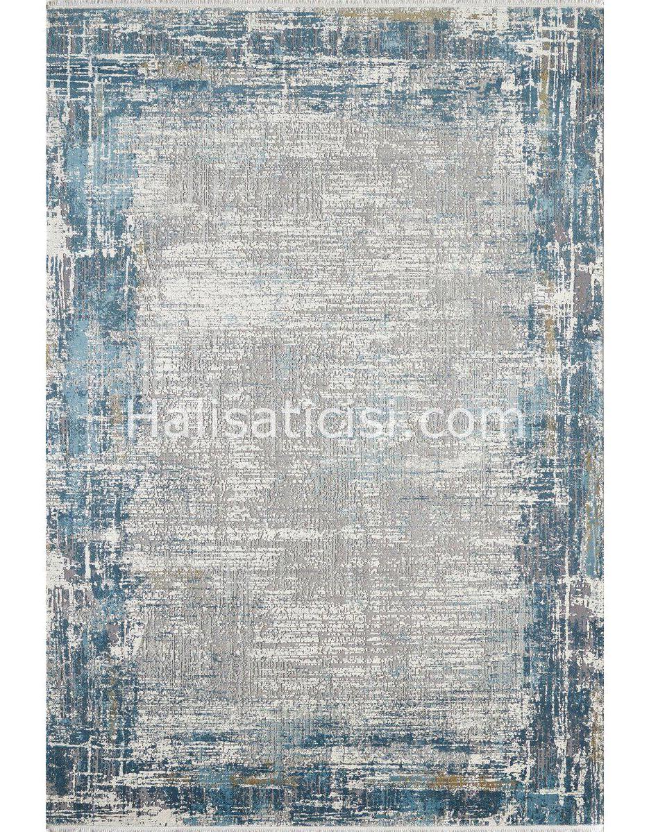 Gümüşsuyu İpekzade100 11382 Çok Renkli 8 mm Akrilik-Viskon Toz Tutmaz Yıkanabilir İnce Kaymaz Dikdörtgen Makine Dokuma Salon Halısı 100x200 cm