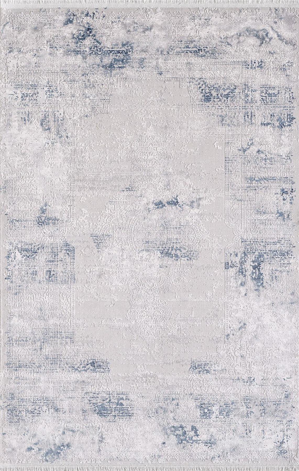 Artemis Halı 02239B Krem Akrilik Yıkanabilir İnce Kaymaz Jüt Taban Dikdörtgen Makine Dokuma Salon Halısı 80x150 cm