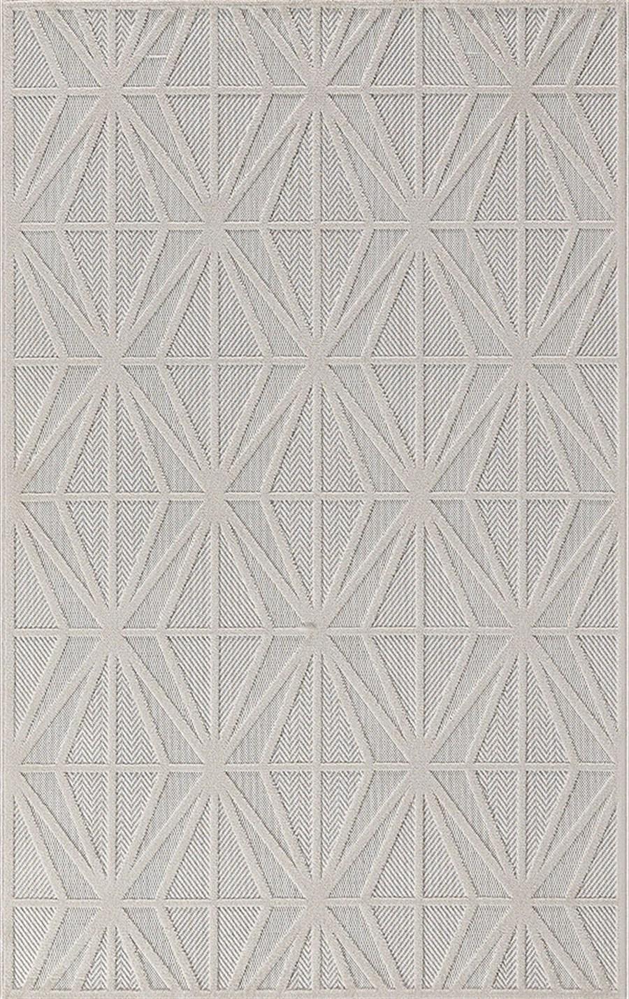 Merinos Launge 54096 Krem 5 mm Akrilik Yıkanabilir İnce Kaymaz Dikdörtgen Makine Dokuma Salon Halısı 140x300 cm