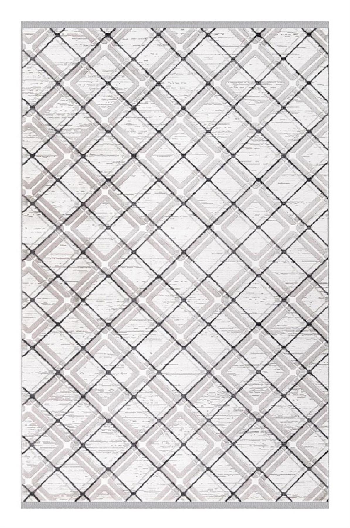 İpek Mekik Halı Anisa 15528 Pembe 10 mm Akrilik Yıkanabilir Orta Kaymaz Pamuk Taban Geometrik Dikdörtgen Makine Dokuma Antre-Çocuk Odası-Salon-Yatak Odası Halısı 100x200 cm