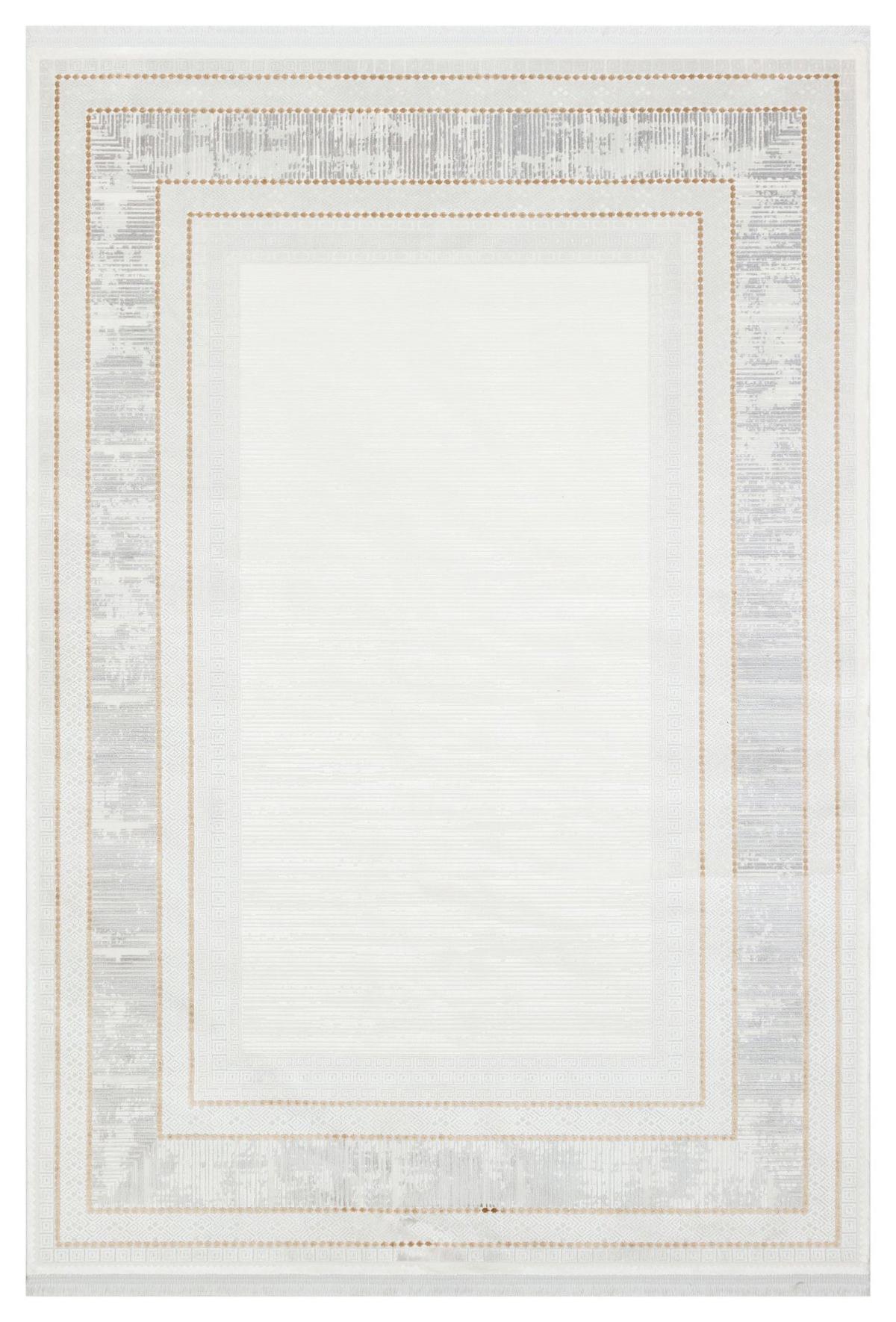 Apex Caliente 4922 Çok Renkli Viskon Yıkanabilir İnce Kaymaz Jüt Taban Dikdörtgen Makine Dokuma Salon Halısı 40x60 cm