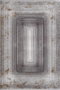 Royal Halı Elite QE06B Çok Renkli 7 mm Viskon Toz Tutmaz Yıkanabilir Kalın Kaymaz Lateks Taban Dikdörtgen Makine Dokuma Salon Halısı 80x150 cm