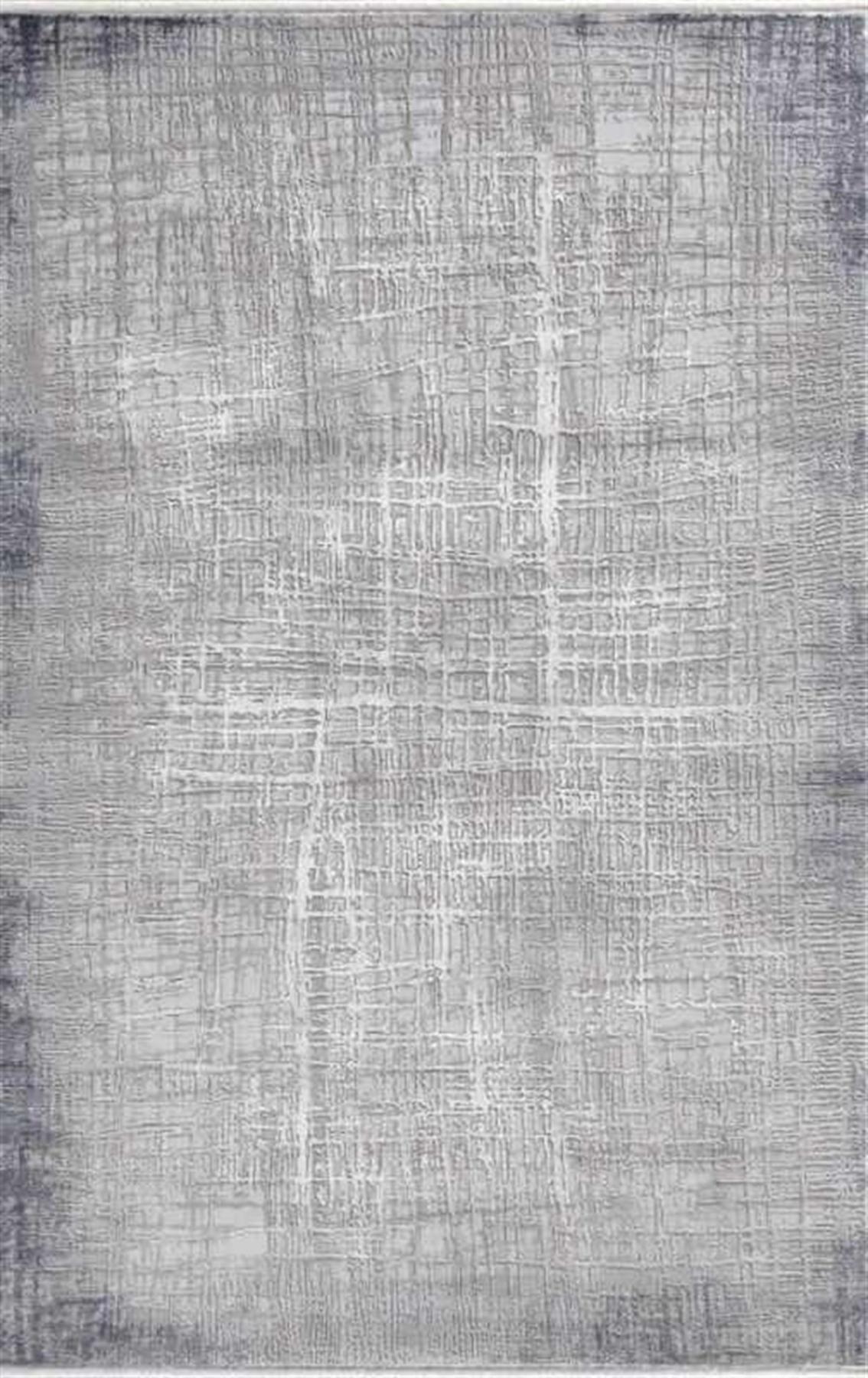 Merinos Therapy 19116 Gri 12 mm Akrilik Yıkanabilir Kalın Kaymaz Dikdörtgen Makine Dokuma Salon Halısı 150x200 cm