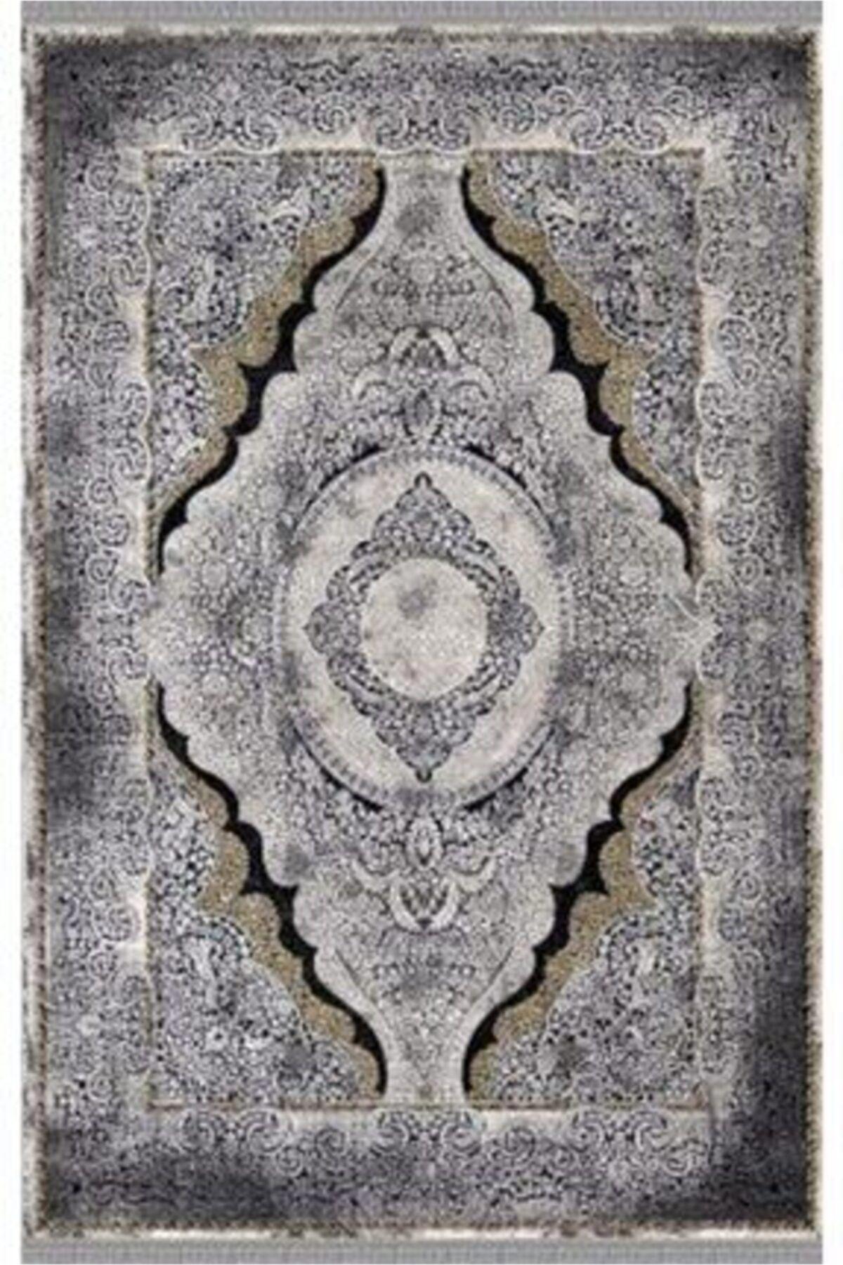 Padişah Santo 31883 Krem 11 mm Akrilik Antibakteriyel Yıkanabilir İnce Kaymaz Dikdörtgen Makine Dokuma Salon Halısı 200x250 cm