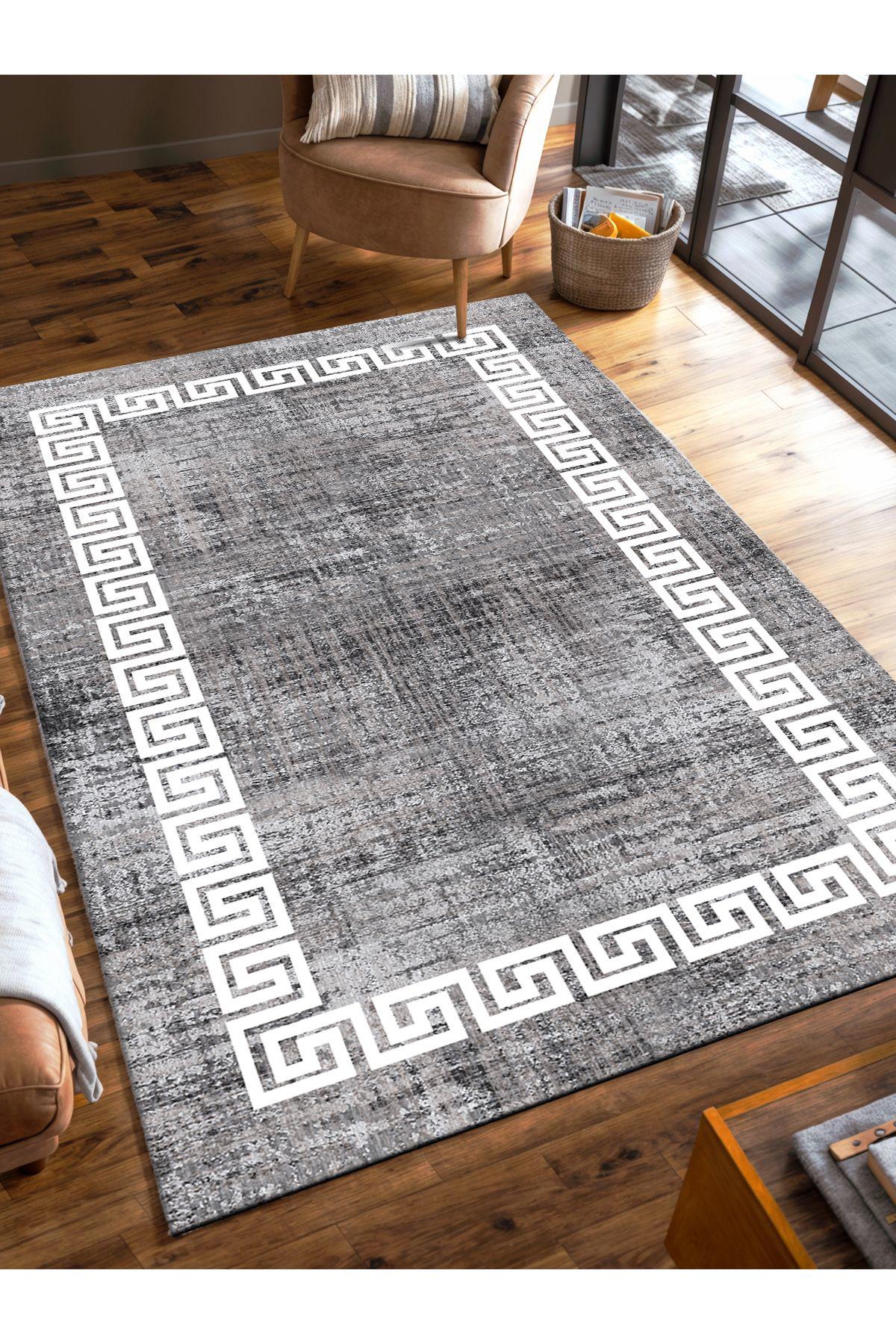 İnspira Krem 12 mm Polyester Kaymaz Taban Dikdörtgen Halı 160x300 cm