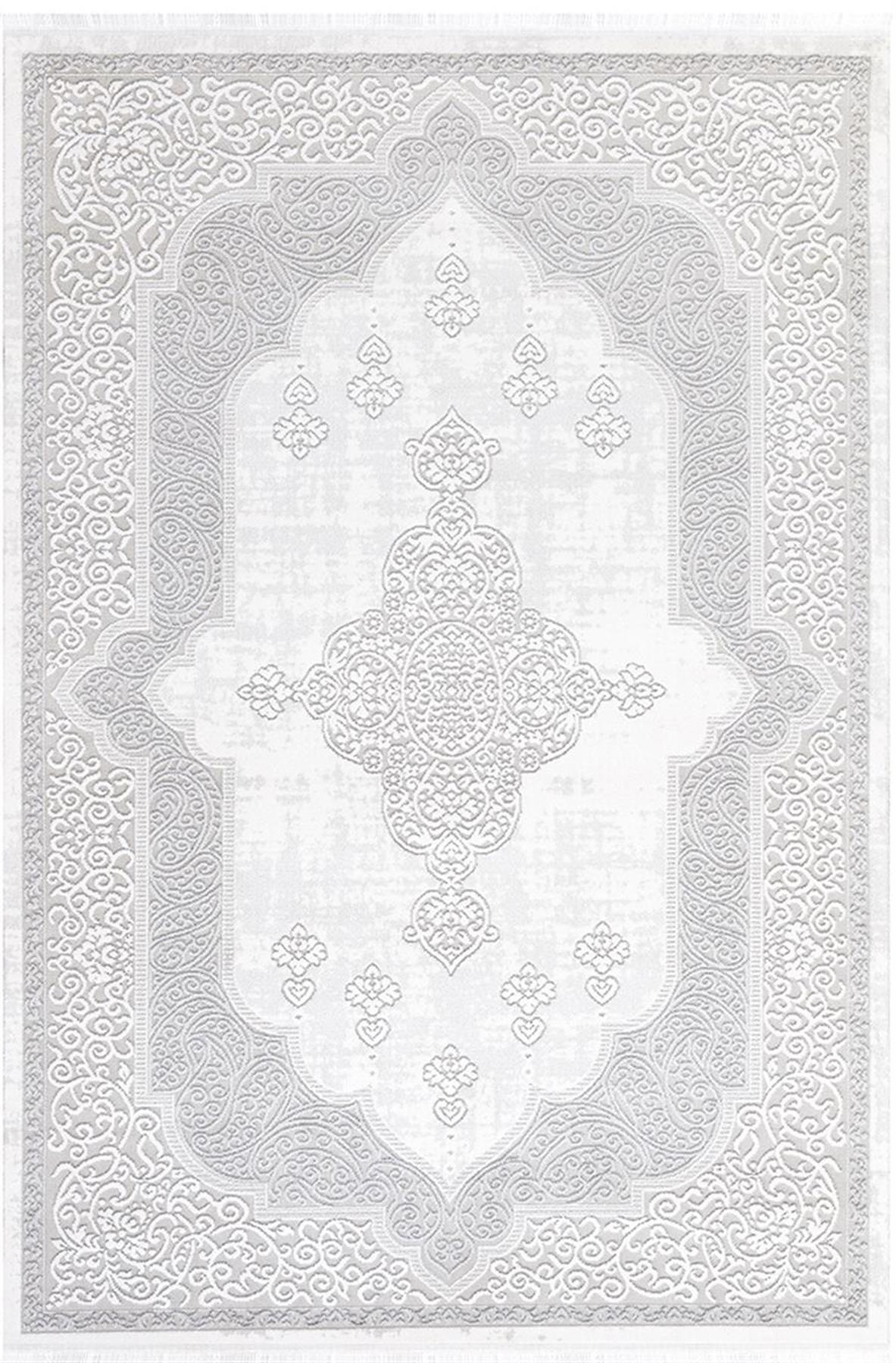 İpek Mekik Halı Filiya 11252 Krem 8 mm Akrilik Yıkanabilir Orta Kaymaz Pamuk Taban Dikdörtgen Makine Dokuma Antre-Çocuk Odası-Salon-Yatak Odası Halısı 120x180 cm