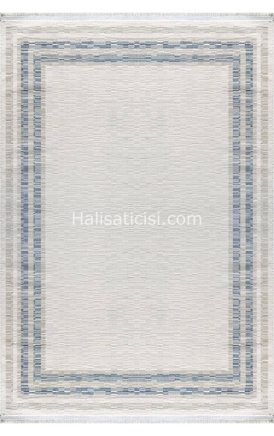 Padişah Aspen 62749 Krem 2 mm Polyester Toz Tutmaz Yıkanabilir İnce Dikdörtgen Makine Dokuma Salon Halısı 160x230 cm