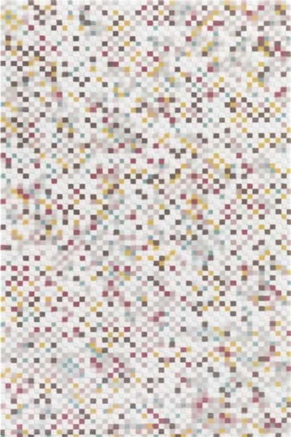 Dinarsu Marmaris MA017 Çok Renkli 11 mm Silinebilir Yıkanabilir Orta Kaymaz Dikdörtgen Makine Dokuma Salon Halısı 160x300 cm
