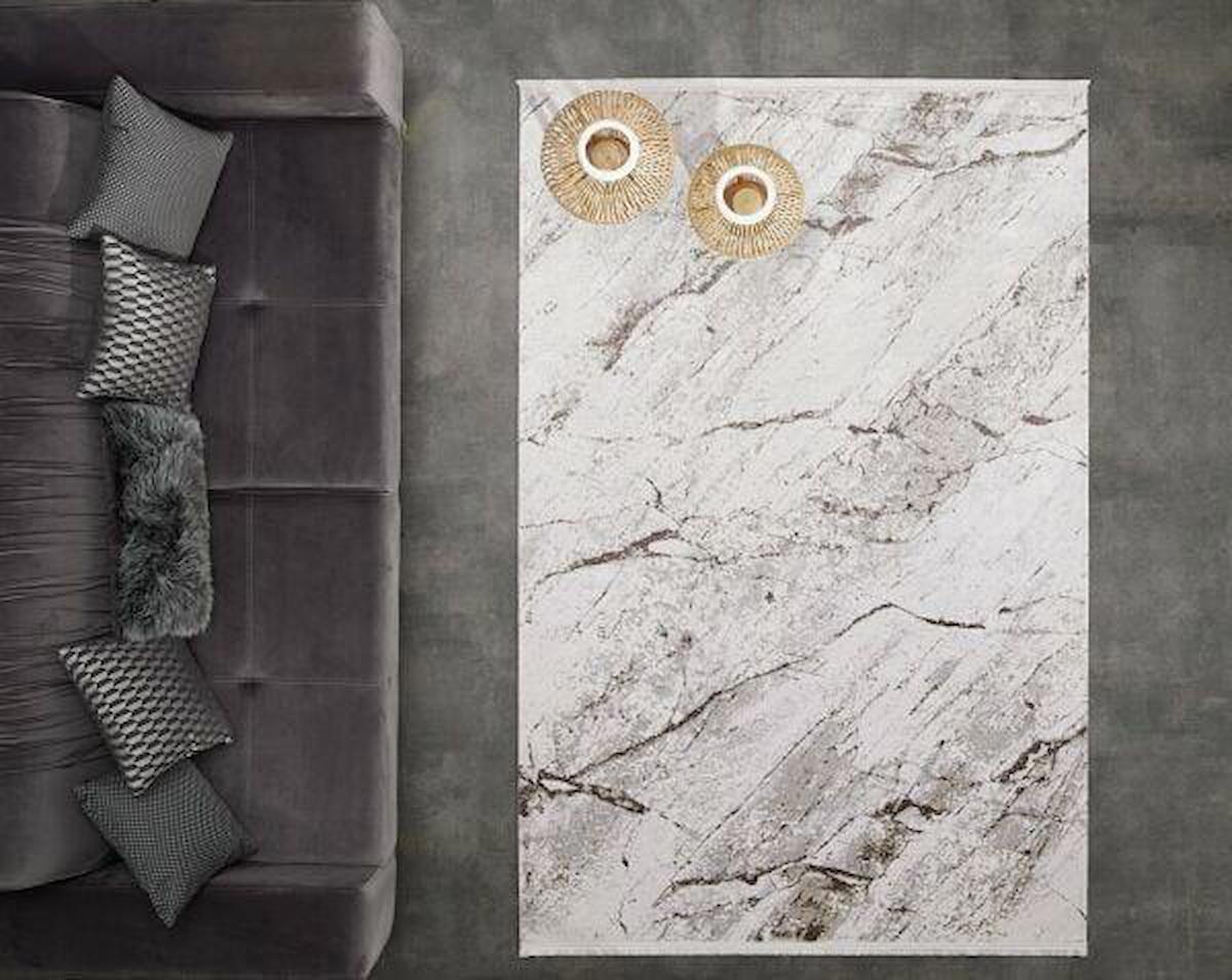 Gümüşsuyu 11303 Kahverengi 6 mm Pamuk Toz Tutmaz Yıkanabilir İnce Kaymaz Dikdörtgen Makine Dokuma Salon Halısı 120x250 cm