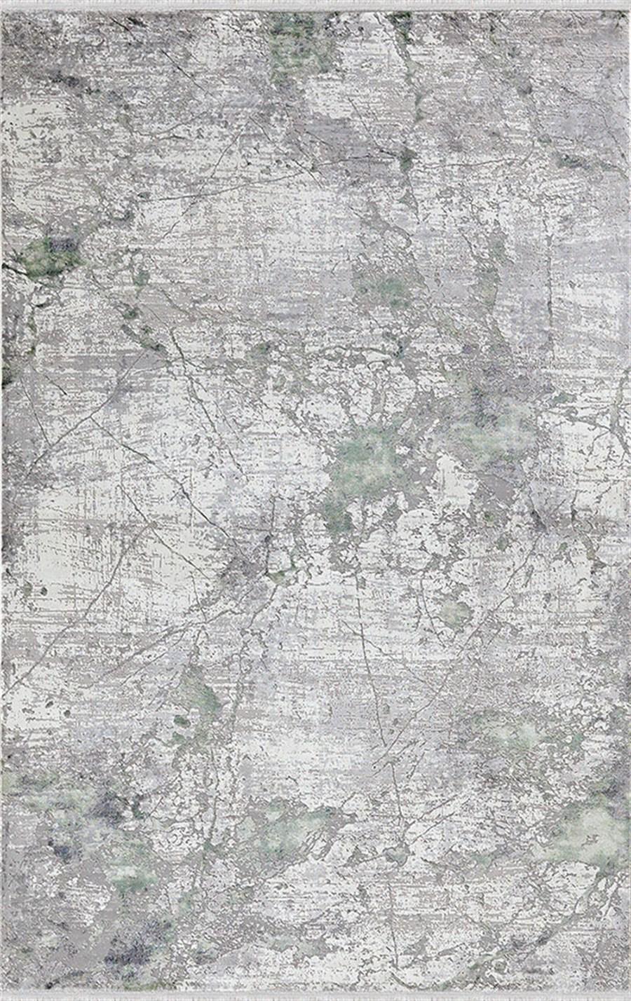 Merinos Tresor 34153 Gri 8 mm Akrilik Yumuşak Yıkanabilir Kalın Kaymaz Dikdörtgen Makine Dokuma Salon Halısı 120x180 cm