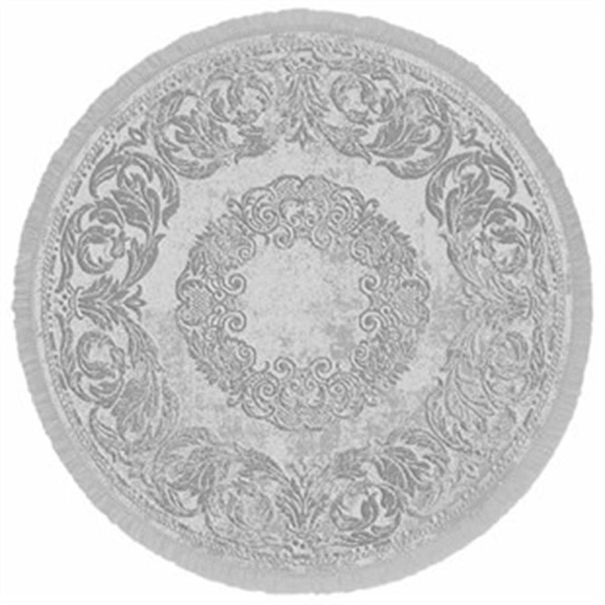İpek Mekik Halı Sardes 6201 Gri 10 mm Akrilik Yalıtıma Yardımcı Yıkanabilir Orta Kaymaz Pamuk Taban Yuvarlak Makine Dokuma Salon Halısı 200x290 cm
