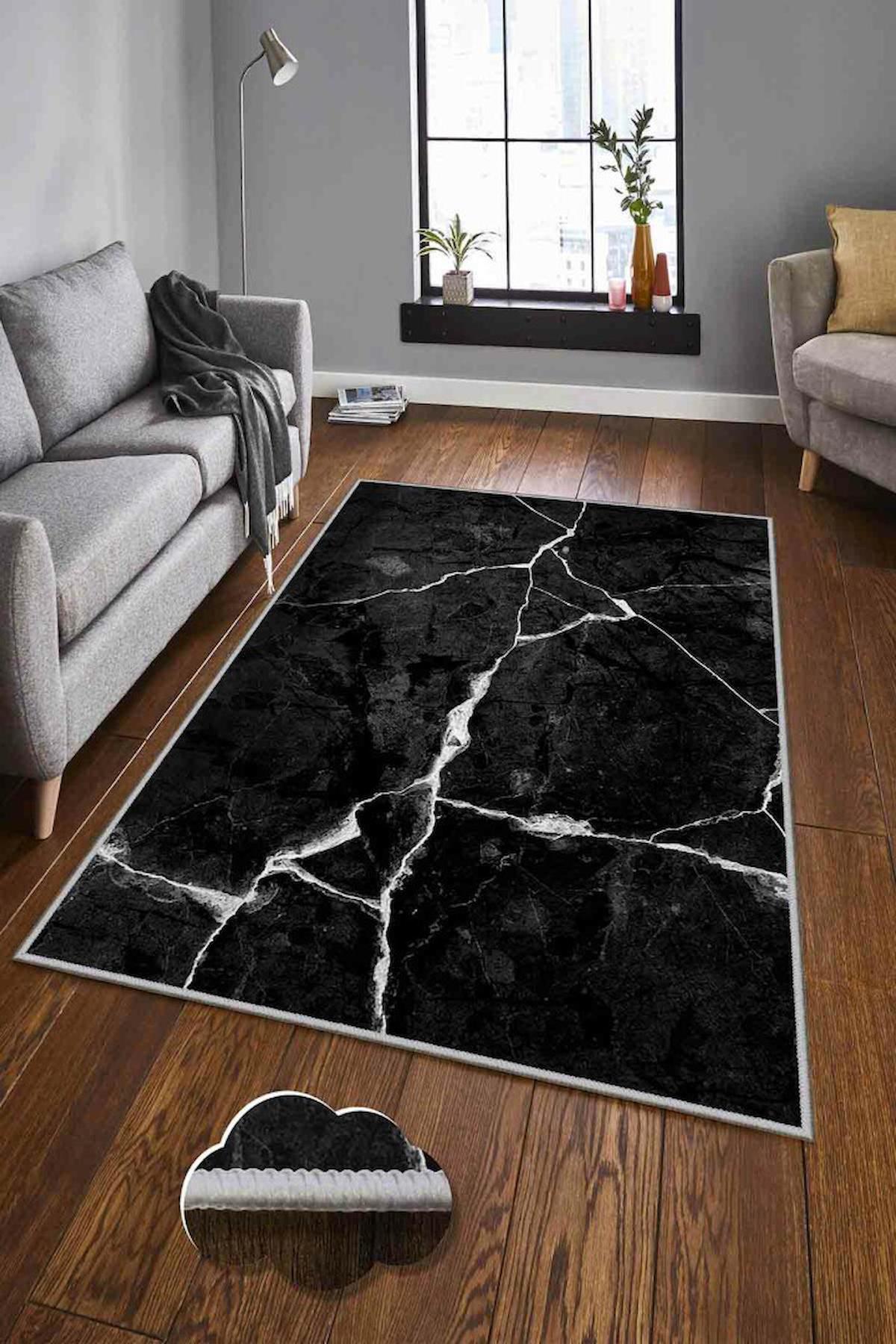 Homefesto Krem 5 mm Polyester Leke Tutmaz Yıkanabilir İnce Kaymaz Taban Dikdörtgen Makine Dokuma Salon Halısı 200x1400 cm