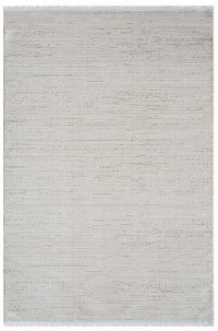 Kreasyon Halı KD007 Krem 9 mm Polyester Yıkanabilir İnce Dikdörtgen Makine Dokuma Salon Halısı 180x250 cm