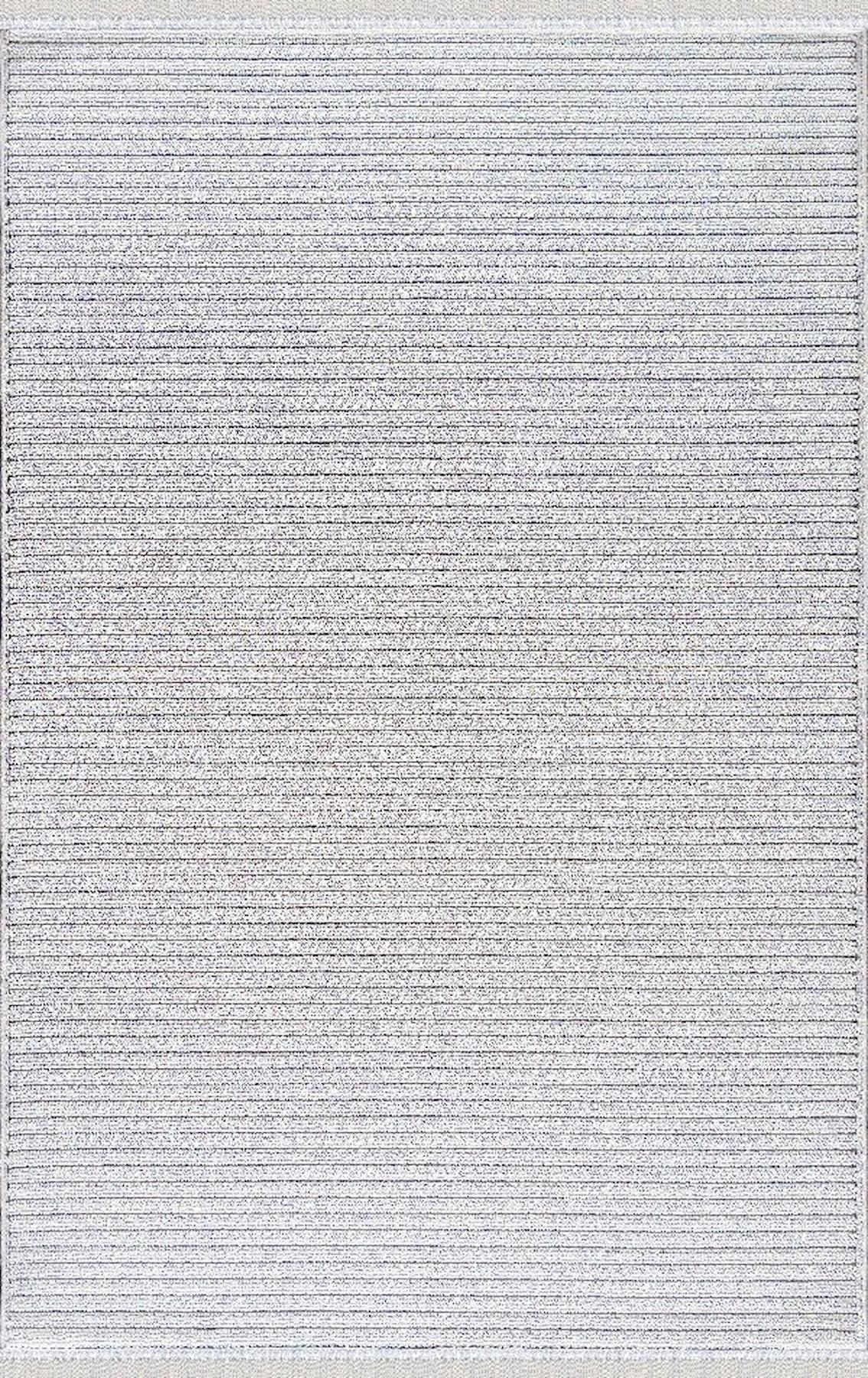Merinos Garden 61574 Krem 0.4 mm Polyester Toz Tutmaz Yıkanabilir İnce Kaymaz Jüt Taban Dikdörtgen Makine Dokuma Salon Halısı 100x1150 cm