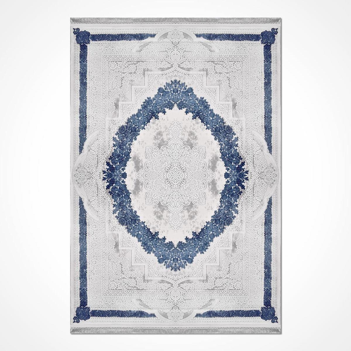 Crea Halı Galaxy 13624K Krem 11 mm Akrilik-Bambu Toz Tutmaz Yıkanabilir Orta Dikdörtgen Makine Dokuma Salon Halısı 133x190 cm