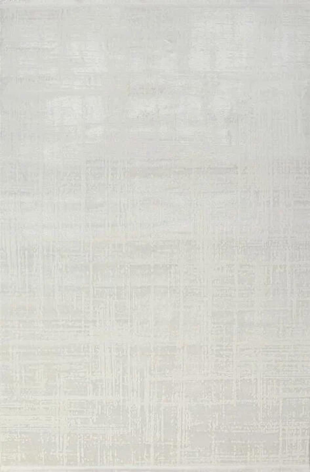 Gümüşsuyu Venita 11961 Beyaz 5 mm Polyester Toz Tutmaz Yıkanabilir İnce Kaymaz Dikdörtgen Makine Dokuma Salon Halısı 80x200 cm