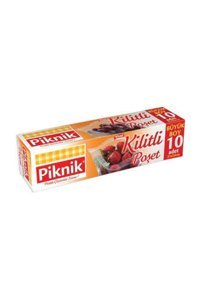 Piknik Büyük Kilitli 31x23 Buz Dolabı Poşeti 10 Adet