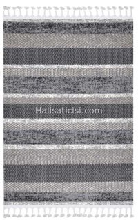 Toprak Halı Utopia 2417 Çok Renkli 17 mm Polyester Yumuşak Yıkanabilir Kalın Dikdörtgen Makine Dokuma Antre-Oturma Odası-Salon-Yatak Odası Halısı 80x150 cm