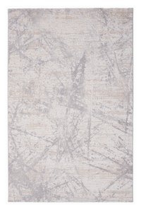 Alpina Home Expression Krem 7 mm Polyester Yıkanabilir İnce Kaymaz Jüt Taban Dikdörtgen Makine Dokuma Salon Halısı 160x230 cm