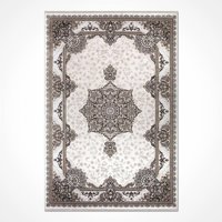 Crea Halı Silver 16518 Krem 6 mm Polyester Toz Tutmaz Yıkanabilir İnce Dikdörtgen Makine Dokuma Salon Halısı 80x150 cm