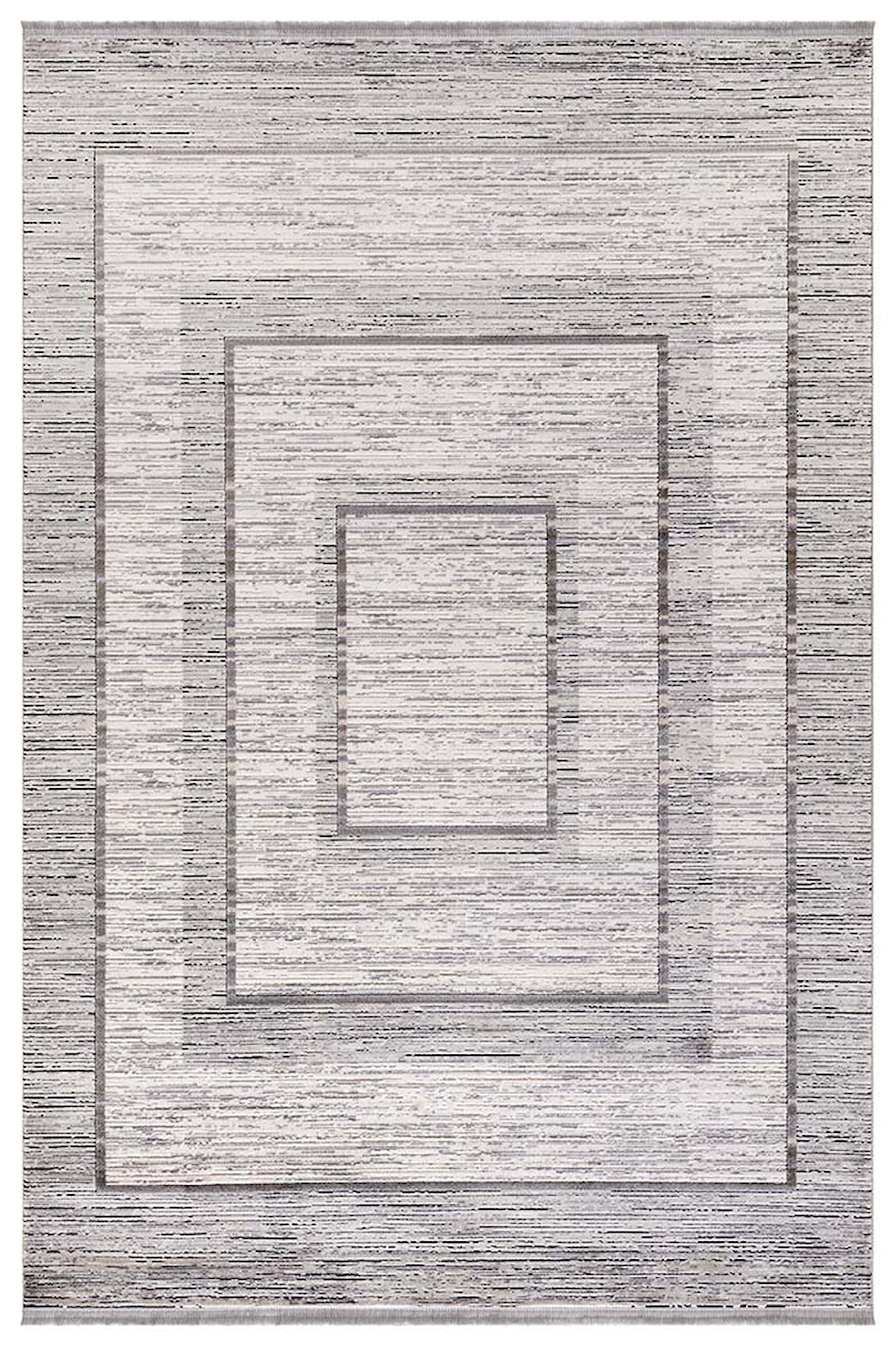 İpek Mekik Halı Arca 1103A Gri 8 mm Akrilik Toz Tutmaz Yıkanabilir Orta Kaymaz Pamuk Taban Geometrik Dikdörtgen Makine Dokuma Antre-Çocuk Odası-Salon-Yatak Odası Halısı 100x300 cm