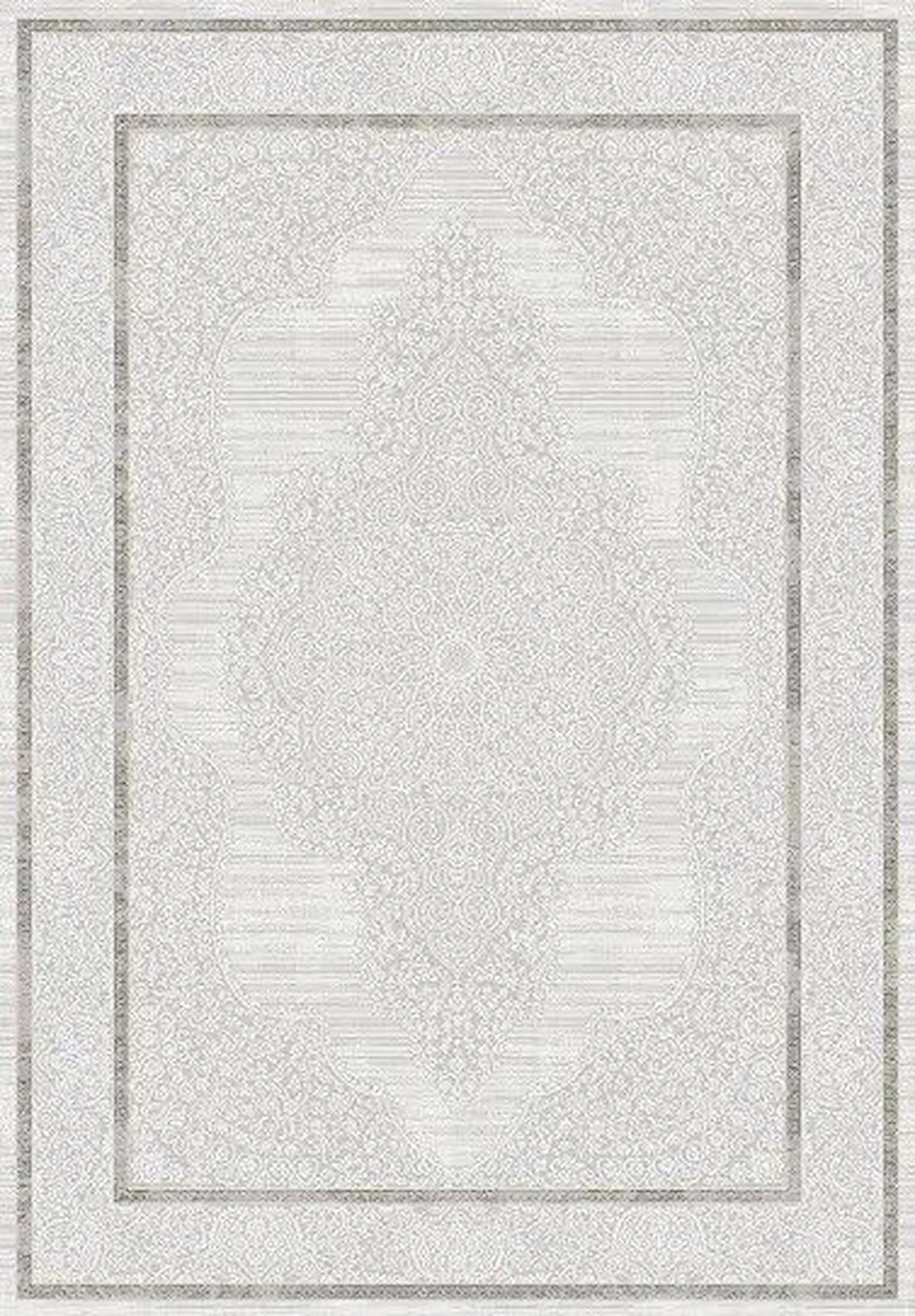Kreasyon Halı A0204 Krem 9 mm Akrilik Yıkanabilir Kalın Pamuk Taban Dikdörtgen Makine Dokuma Salon Halısı 160x230 cm