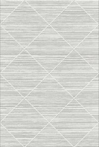 Kreasyon Halı Hesna A0006 Gri 9 mm Akrilik Yıkanabilir Kalın Kaymaz Pamuk Taban Dikdörtgen Makine Dokuma Salon Halısı 120x180 cm