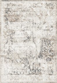 Elexsus Ascension 3323 Krem 8 mm Viskon Silinebilir Yıkanabilir Orta Kaymaz Dikdörtgen Makine Dokuma Oturma Odası-Salon Halısı 160x300 cm