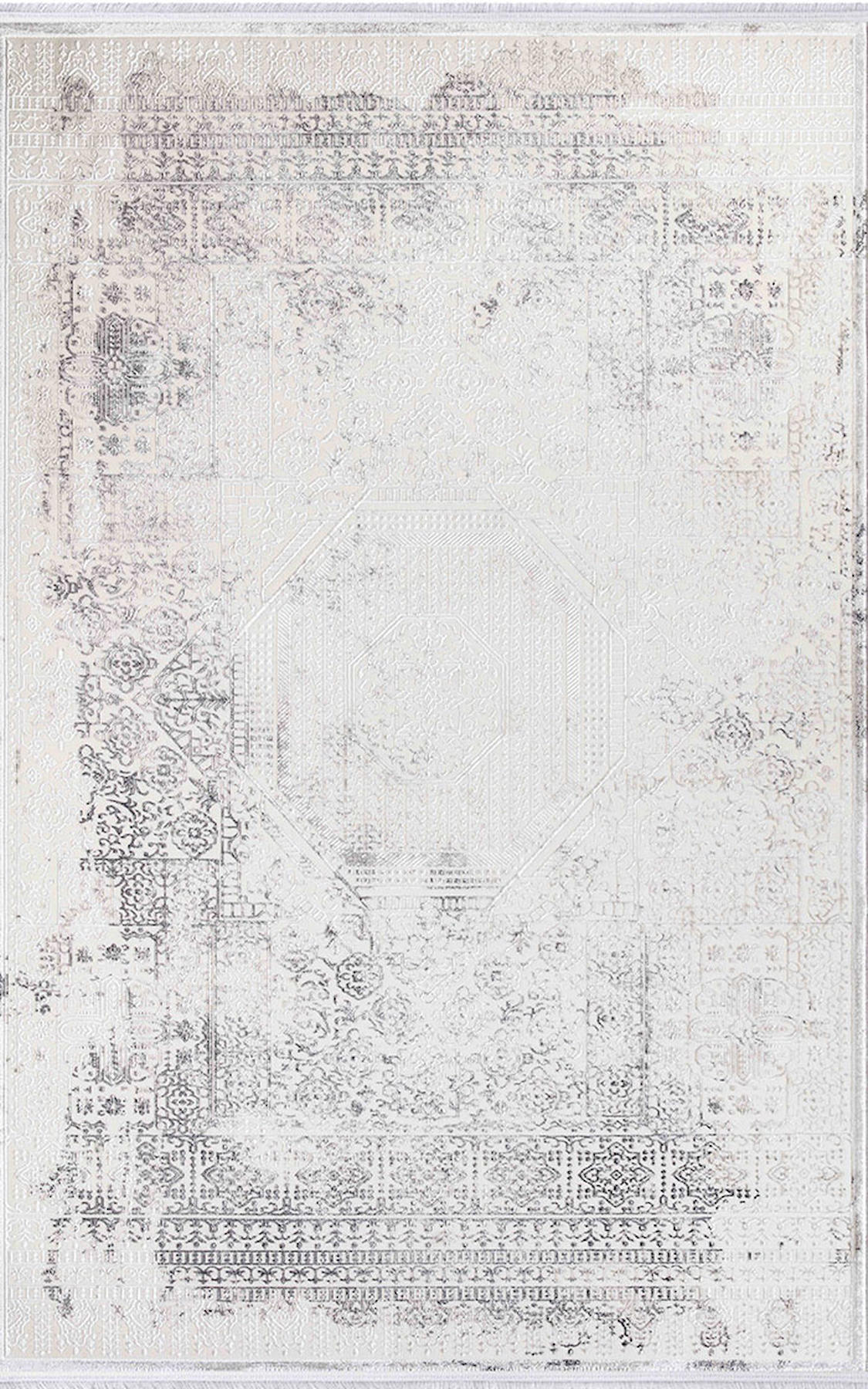İpek Home Sihir 17355 Gri 6 mm Polyester Toz Tutmaz Yıkanabilir İnce Kaymaz Pamuk Taban Dikdörtgen Makine Dokuma Antre-Çocuk Odası-Salon-Yatak Odası Halısı 200x290 cm