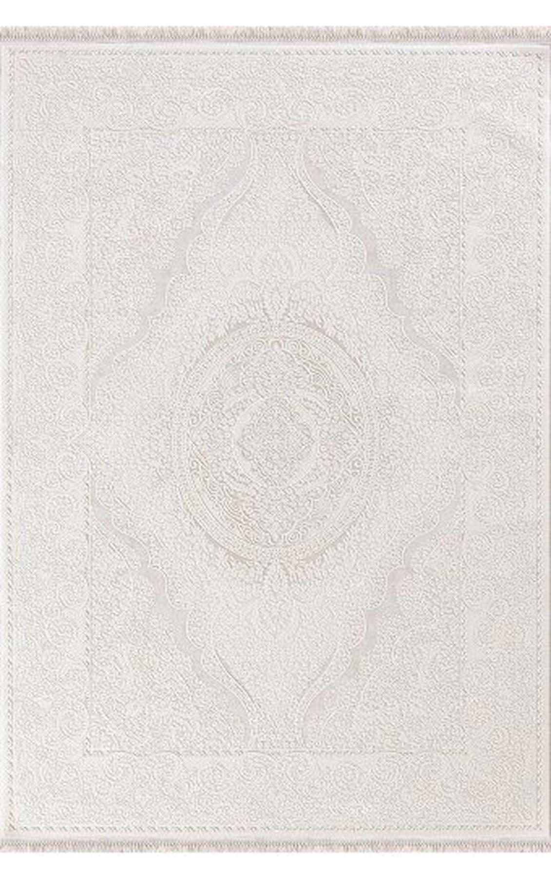 Padişah Santo 31883 Krem 10 mm Akrilik Yıkanabilir İnce Dikdörtgen Makine Dokuma Salon Halısı 80x300 cm