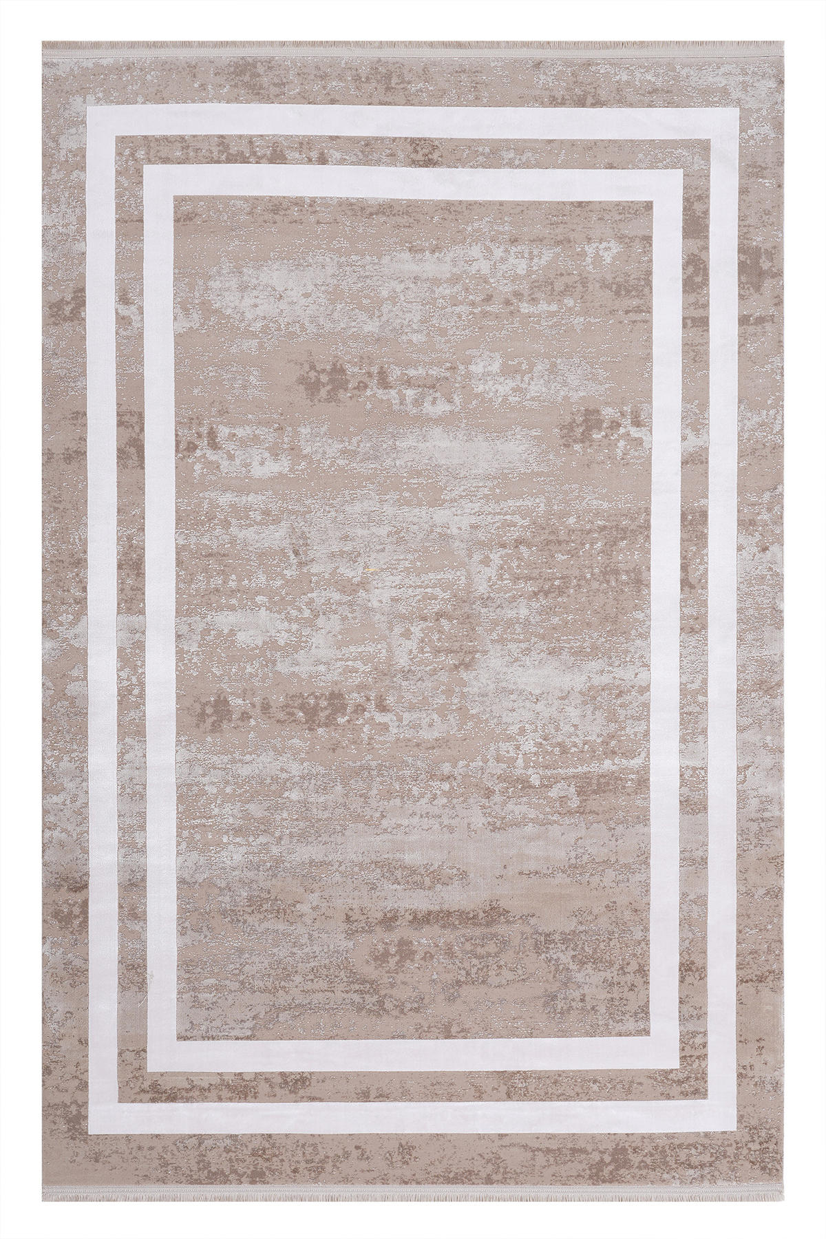 Pierre Cardin Monet MT20E Kahverengi 6 mm Akrilik Antibakteriyel Yıkanabilir İnce Kaymaz Dikdörtgen Makine Dokuma Salon Halısı 120x180 cm