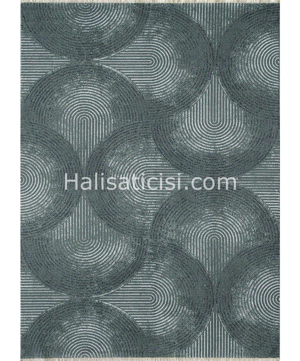 Gümüşsuyu Ecocycle 11449 Krem 8 mm Polyester Toz Tutmaz Yıkanabilir İnce Kaymaz Dikdörtgen Makine Dokuma Salon Halısı 80x180 cm