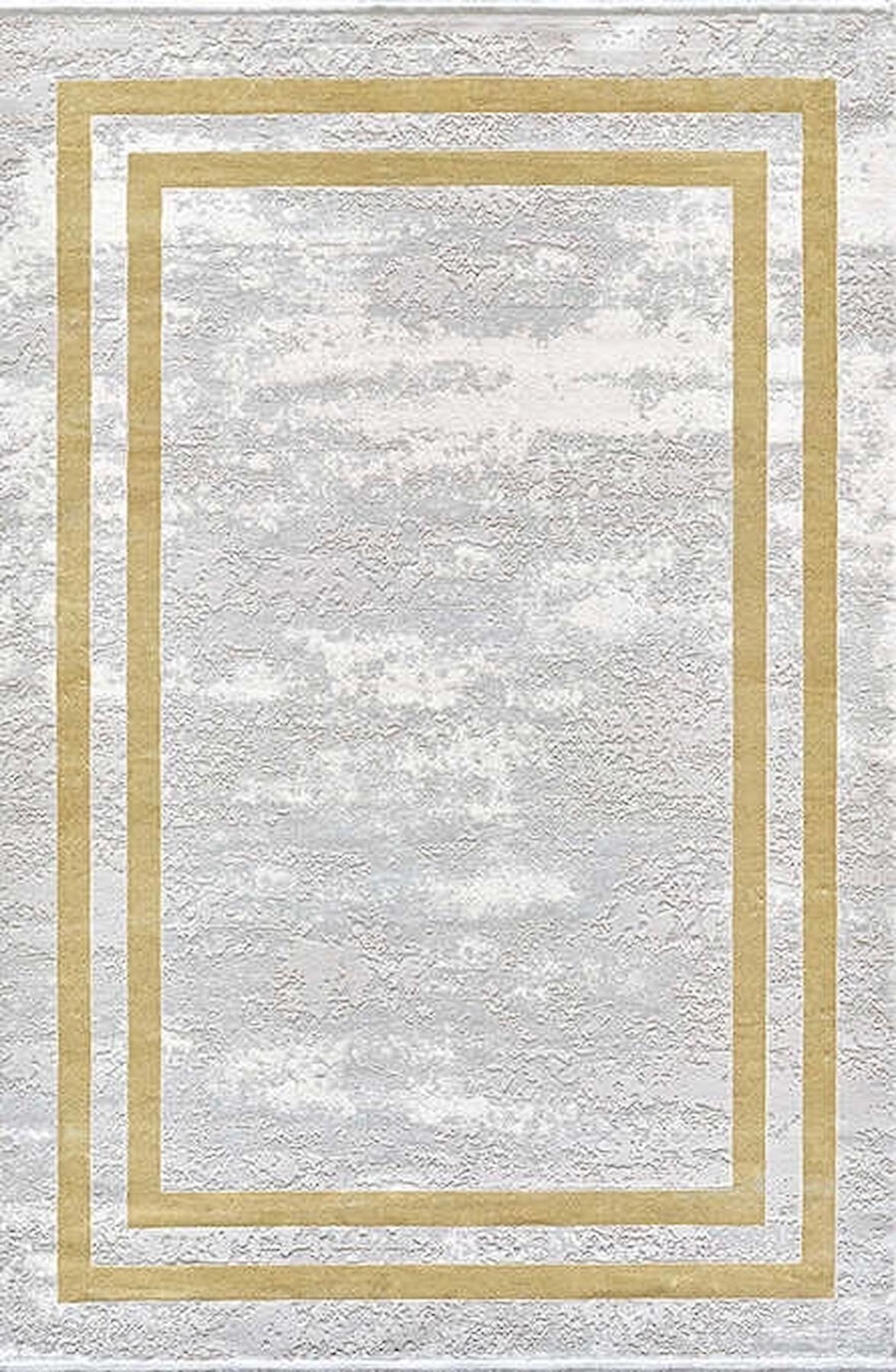 Pierre Cardin Monet MT20A Altın-Bej 6 mm Akrilik Yumuşak Yıkanabilir İnce Kaymaz Dikdörtgen Makine Dokuma Salon Halısı 80x400 cm