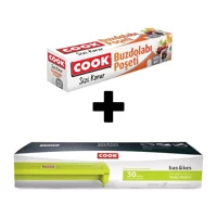 Cook Buz Dolabı Poşeti Adet + Bas&Kes Streç Film