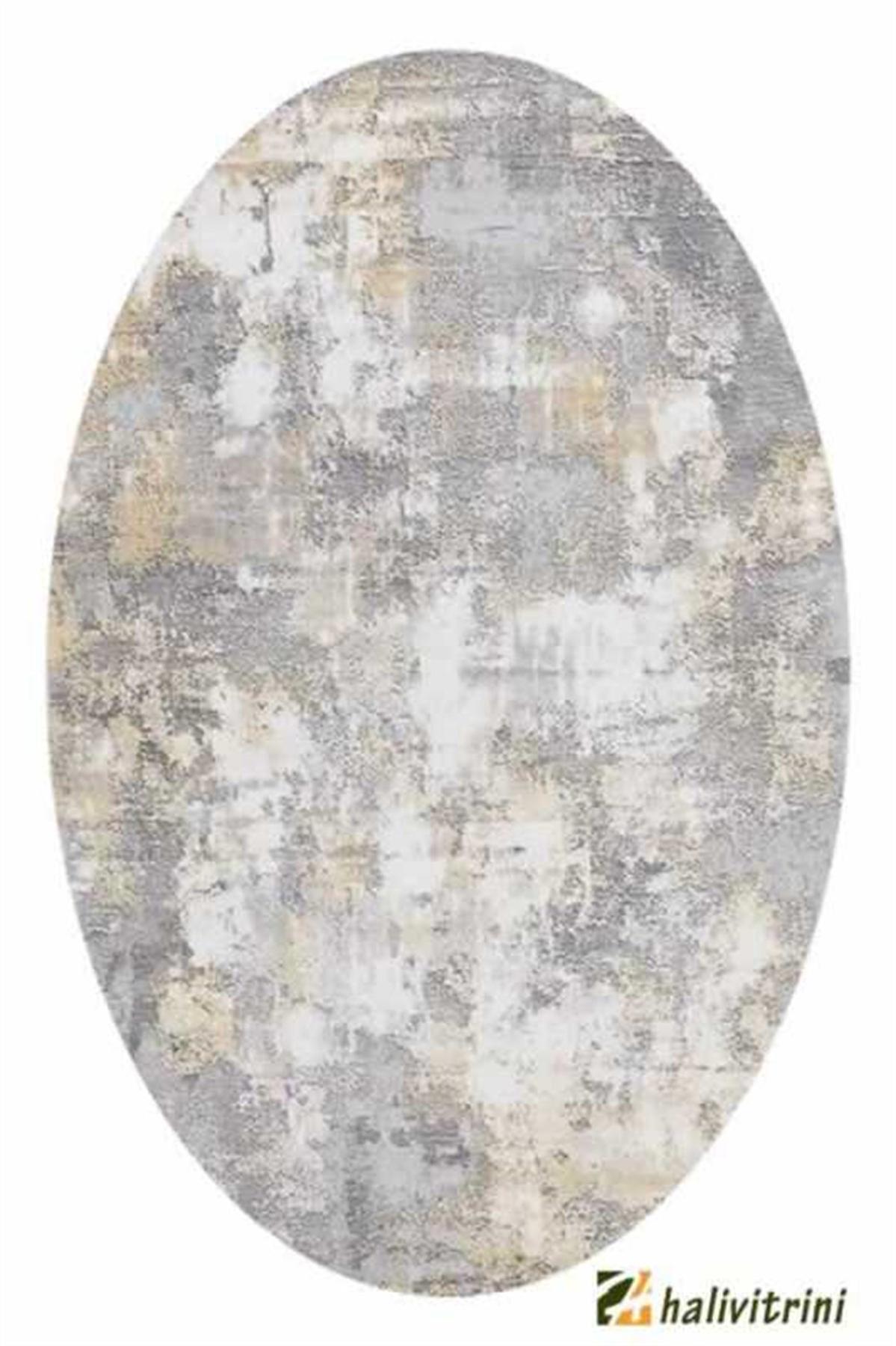Merinos Therapy 19126 Gri 12 mm Akrilik Yıkanabilir Kalın Kaymaz Dikdörtgen Makine Dokuma Salon Halısı 80x150 cm