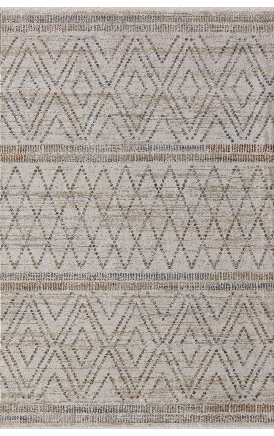 Padişah Truva Vizon 10 mm Polyester Yıkanabilir İnce Kaymaz Dikdörtgen Makine Dokuma Salon Halısı 120x180 cm