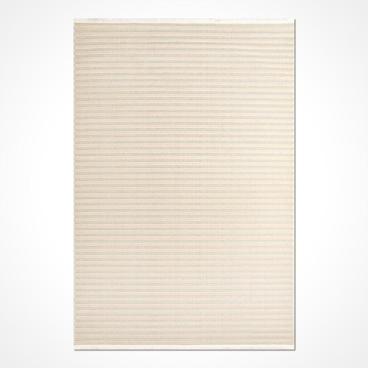 Dekozer Çok Renkli Polyester Yıkanabilir İnce Kaymaz Jüt Taban Dikdörtgen Makine Dokuma Salon Halısı 120x180 cm