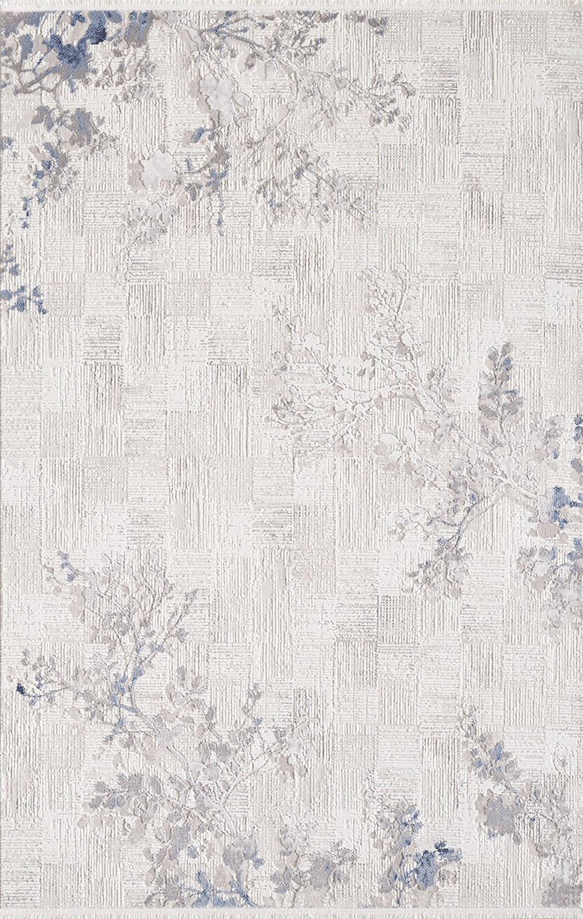 Artemis Halı Artex 02506A Gri-Mavi 0.8 mm Akrilik Yıkanabilir İnce Kaymaz Jüt Taban Dikdörtgen Makine Dokuma Salon Halısı 120x180 cm