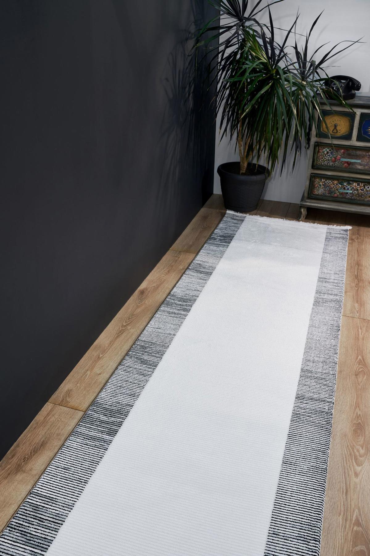 Apex Vivaldi 9751 Çok Renkli Pamuk Yıkanabilir İnce Kaymaz Jüt Taban Dikdörtgen Makine Dokuma Salon Halısı 120x180 cm